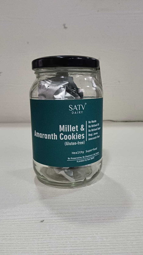Satv Dairy Crunchy Millet and Amaranth Cookies | Immunity Booster Healthy Diet Biscuits Cookies(100 g)