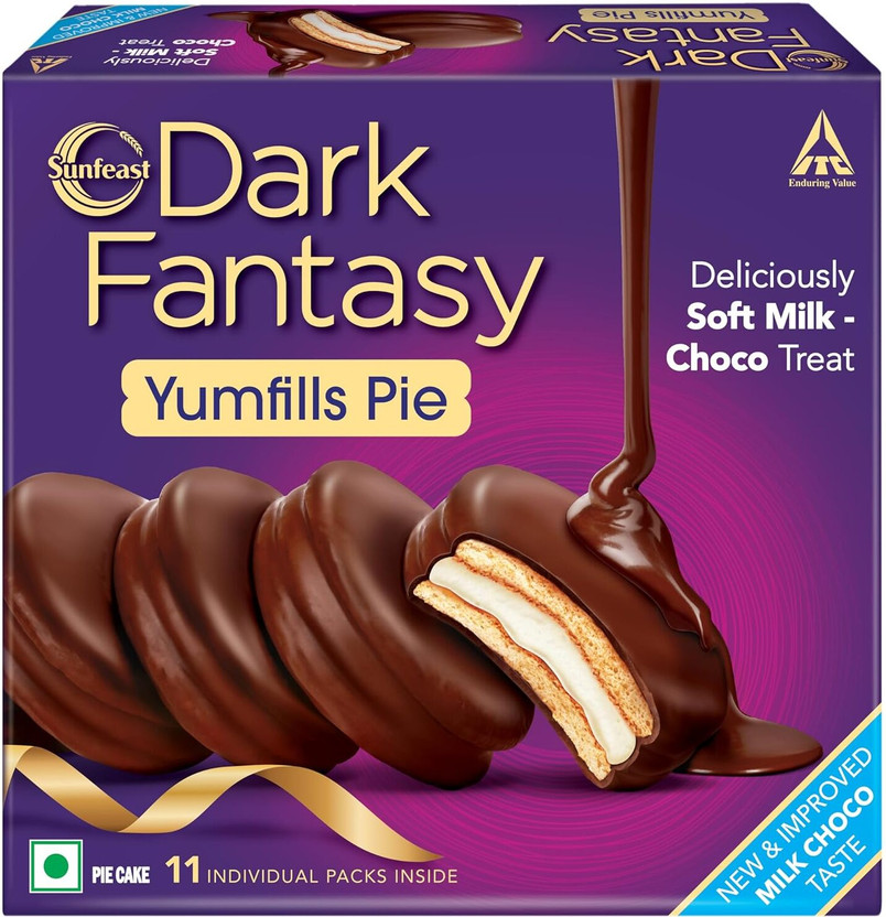 Sunfeast SUNFEASAT Dark fantasy yumfills Cookies(242 g)