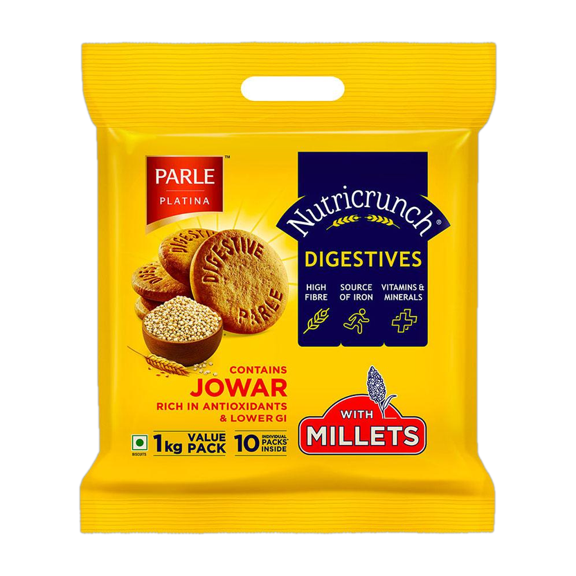 PARLE Platina Nutricrunch Digestive Biscuit(10 x 0.1 kg)