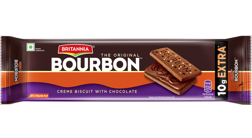 BRITANNIA Bourbon Biscuits Cream Sandwich Biscuit(160 g)