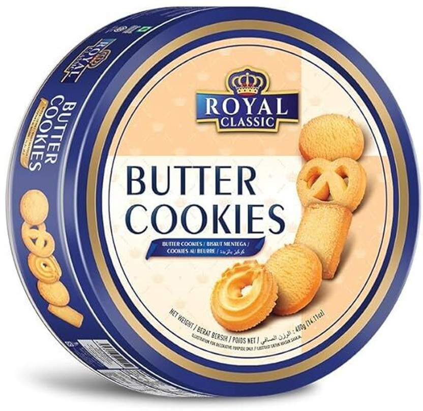 Royal Classic Butter Cookies 400g | Rich Buttery Taste | Premium Imported Cookies Cookies(400 g)