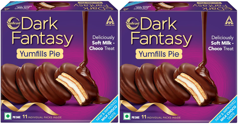 Sunfeast DARK FANTASY YUMMYPIE FILLS Cookies(2 x 121 g)