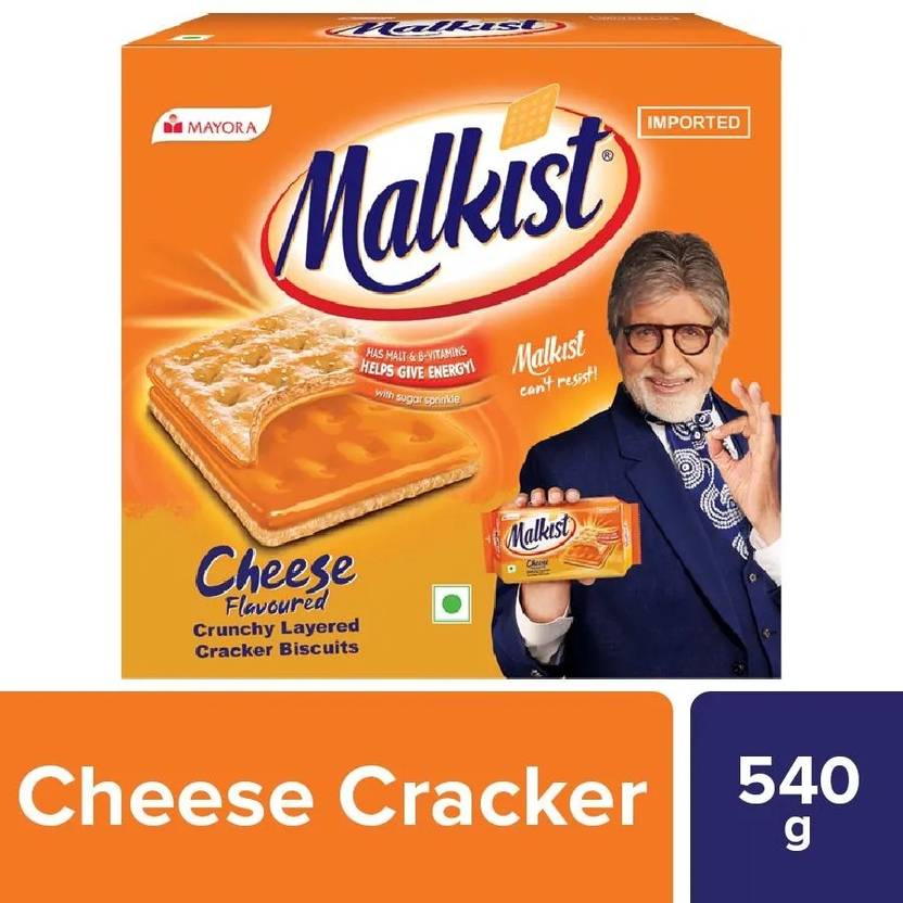 Malkist Cheese Flavoured Cream Cracker Biscuit Cream Cracker Biscuit