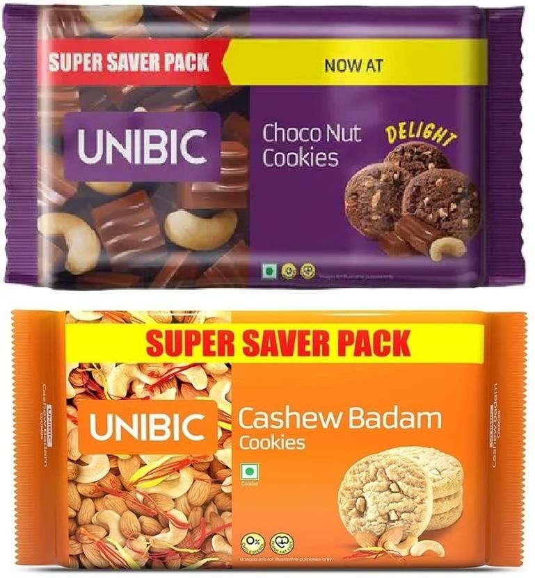 UNIBIC Cashew Badam 500g Choco Nut 300g Cookies Price in India Buy UNIBIC Cashew Badam 500g