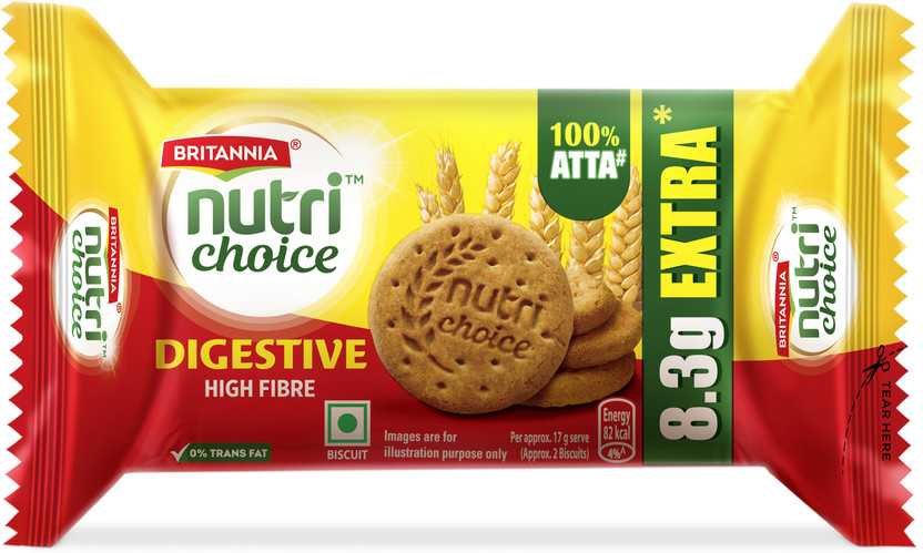 BRITANNIA Nutri Choice High Fibre Biscuits Digestive Biscuit(100 g)