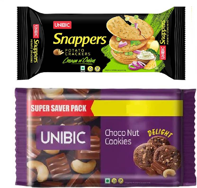 UNIBIC Fruit & Nut 300gm / Cream N Onion 300gm Cookies Price in India