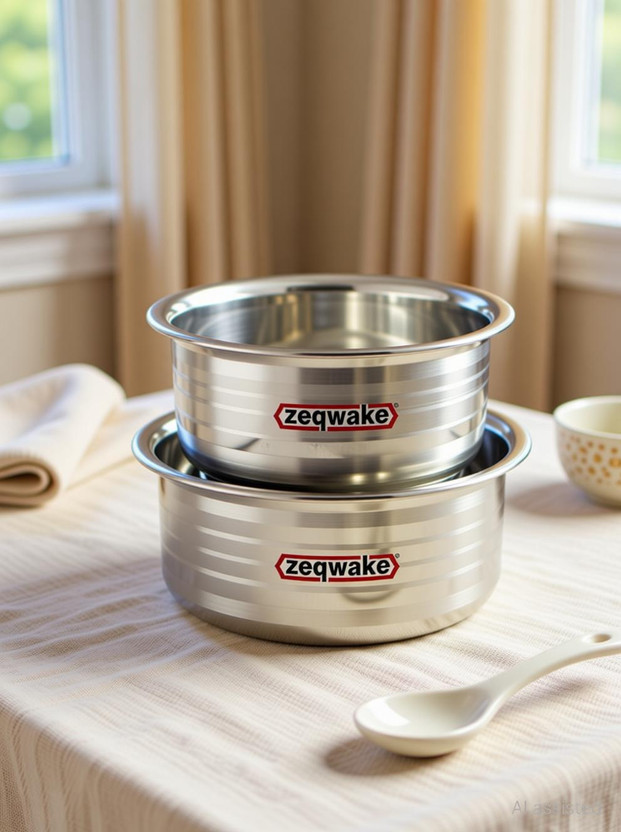 ZeqWake ZeqWake Tope Set, Cookware Set ,Steel Tope Set,Stainless Steel Tope Set ( 5 Pcs ) Cookware Set(Stainless Steel, 5 - Piece) - Flipkart Deal