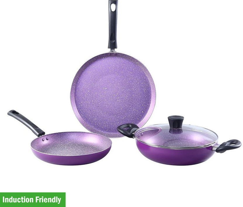 WONDERCHEF WONDERCHEF Tivoli Induction Bottom Non-Stick Coated Cookware Set(Aluminium, 4 - Piece) - Flipkart Deal