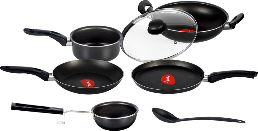 Pigeon Favourite Gift Set Non-Stick Coated Cookware Set(Aluminium, 7 - Piece)