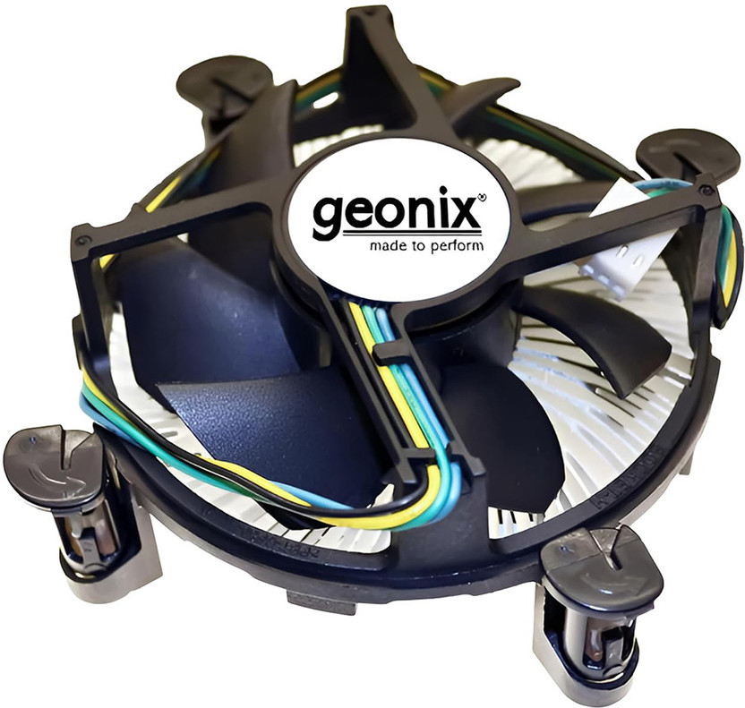 GEONIX LGA1200 CPU FAN Cooling Fan Cabinet Cooler(Black)
