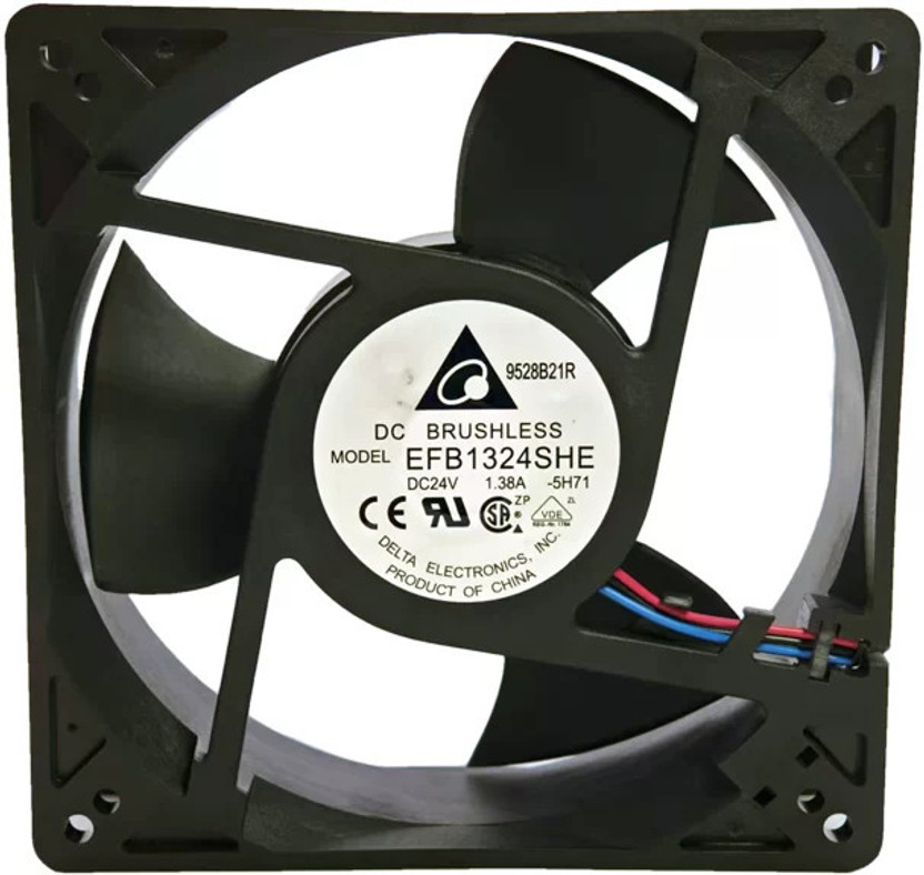 ADA2Z MODEL EFB1324SHE 24V 1.38A SIZE 127X127X38mm FAN INVERTER COOLING UPS SYSTEMS Cooling Fan All in one Cooler(Black)
