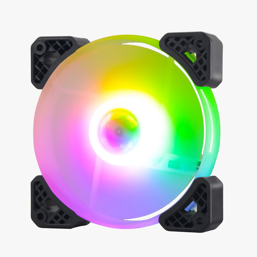 ENTWINO RGB Cooling Gaming Fans, ENT-300-S, Quite Cooling Computer Fans Cooler Cooling Fan Cabinet Cooler(White)