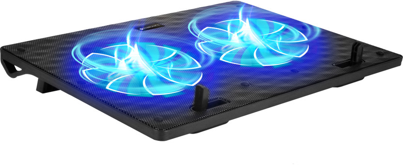 ZEBRONICS ZEB-NC3300 2 Fan Ergonomic Cooling Pad(Black)