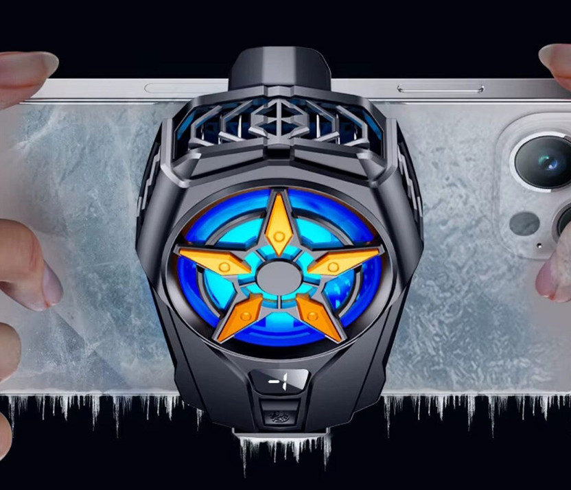 PAPLAJ ENTERPRISES SL-09 Gear Shift Mobile Radiator Cooling 1 Fan Cooling Pad Gaming Accessory Kit 1 Fan Ergonomic Cooling Pad(Black)