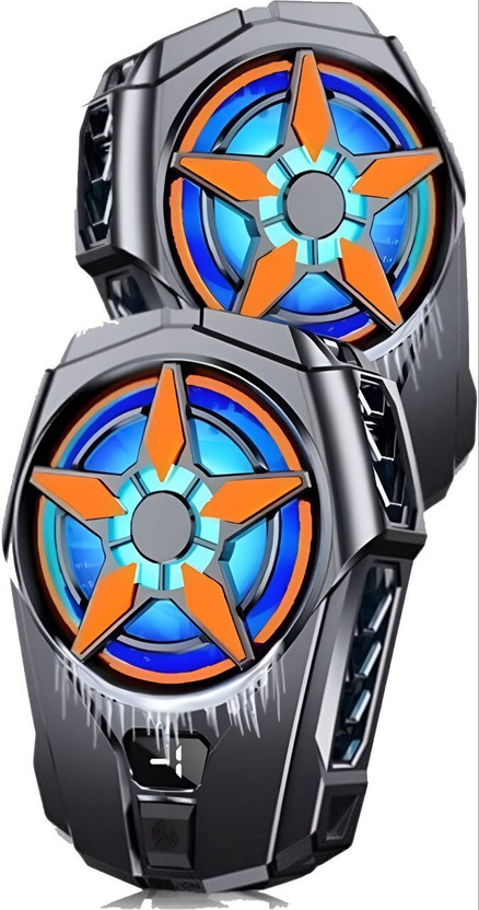 PAPLAJ ENTERPRISES SL-09 Gear Shift Mobile Radiator Cooling 1 Fan Cooling Pad 1 Fan Ergonomic Cooling Pad(Black)