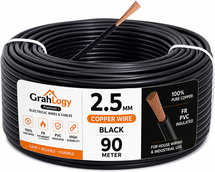 GrahLogy GrahLogy 10 Gauge Copper Wire(90 m) - Flipkart Deal