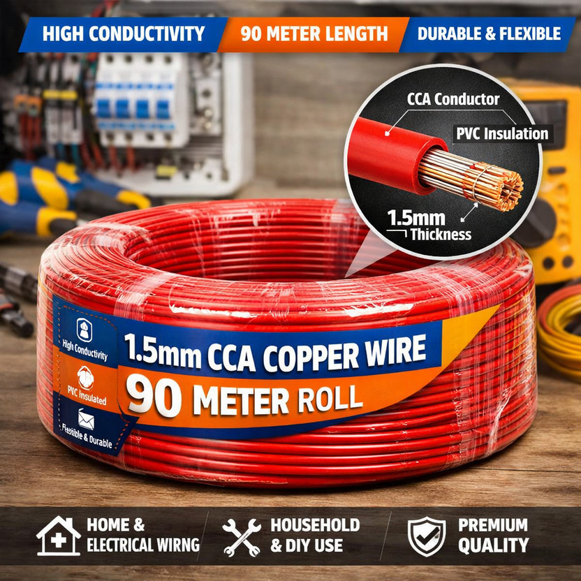 GrahLogy GrahLogy 10 Gauge Copper Wire(90 m) - Flipkart Deal