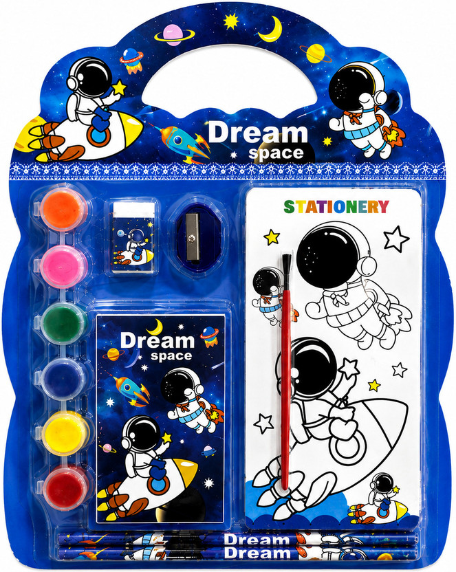 sanbhav N/A) 0 ml 0 mm Writing Stationery Kit | Student Stationery Set | Study Kit for Kids(Set of 1, Dark Blue)