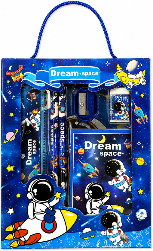 sanbhav N/A) 0 ml 0 mm t | School Gift | Study Kit | Kids Gift Pack | Art & Craft Stationery(Set of 6, Dark Blue)