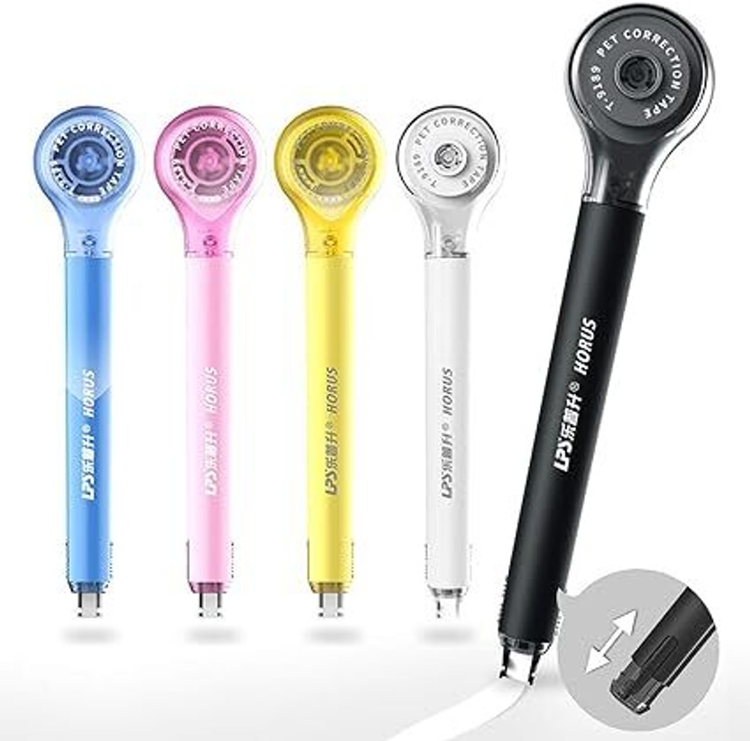 Original Mart pen design correction tape 5 ml 5 mm correction pen(Set of 2, Multicolor)
