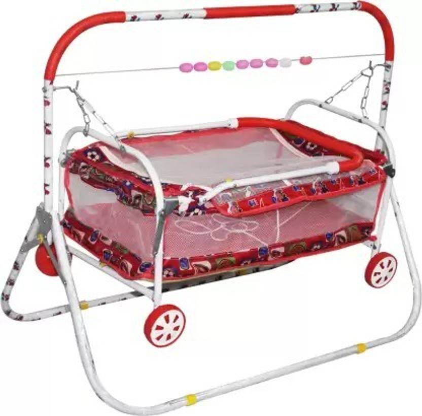 LUCKJIT New Born Baby Cradle, Baby Swing, Baby jhula, Baby palna