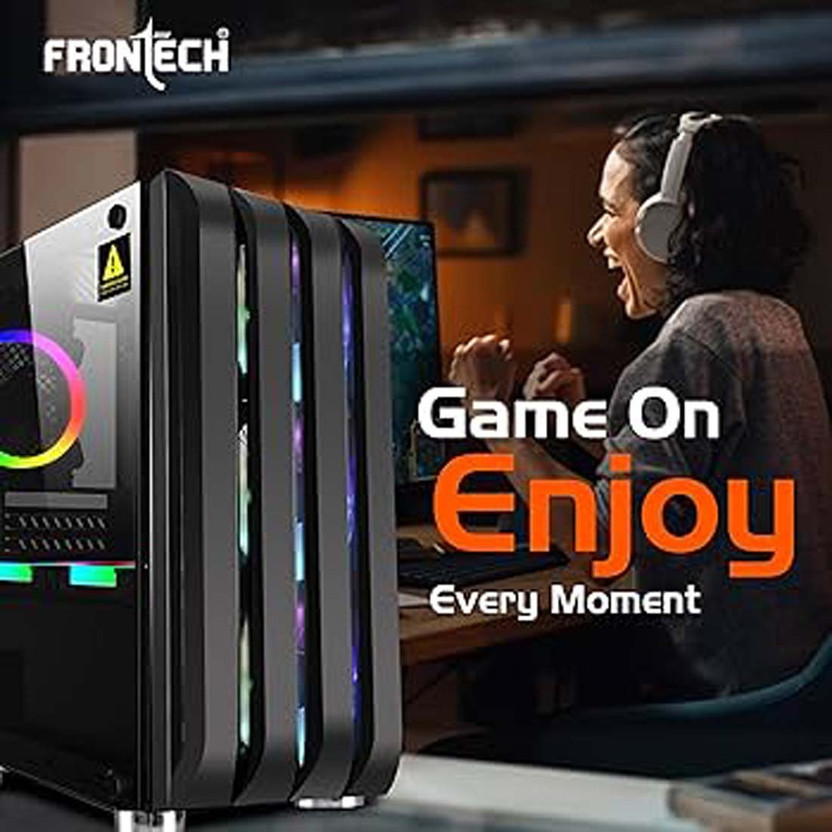 Frontech ROCK RYZEN 5 5600T RYZEN 5 5600T (32 GB RAM/radeon Graphics/1 TB SSD Capacity/Windows 11 Pro/4 GB Graphics Memory) Gaming Tower