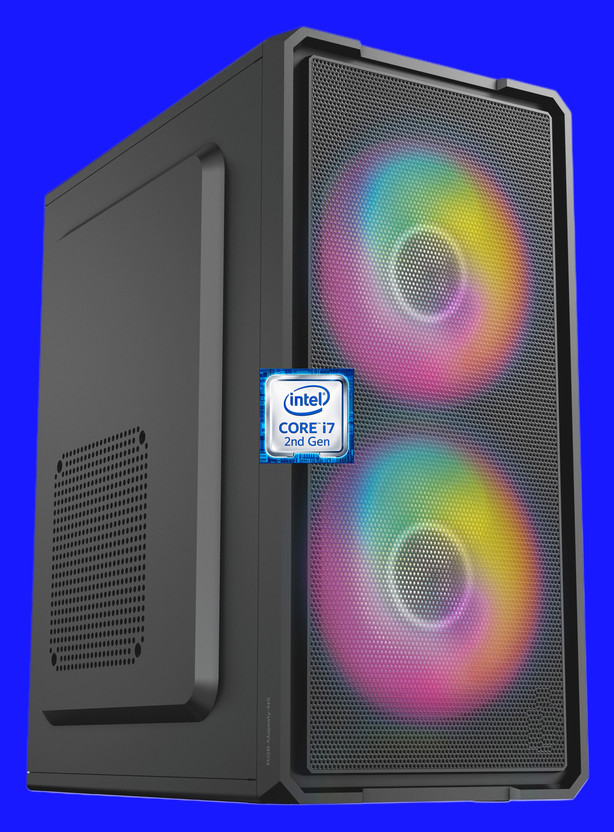 Intel Hazaar Dastaan Core™ i7-2600 Quad Core Processor [8MB Cache, 3.40 GHz] [KFA-N5] Gaming Computer with RGB Fans | Core i7 - 2600 Quad Core Processor (8 GB RAM/Intel Ultra HD Graphics/256 GB SSD Capacity/Windows 11 Pro) Mini Gaming Tower with MS Office - Flipkart Deal