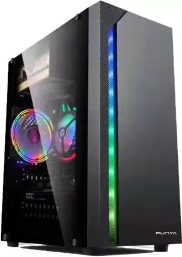 TECH- Assemblers Intel Core i5 Processor/512GB SSD / RGB Full Tower Desktop Cpu Core™ i5-750 Processor (8M Cache, 2.2 GHz) (8 GB RAM/GT-610 2GB For Better Gaming Experience Graphics/512 GB SSD Capacity/Windows 10 (64-bit)/2 GB Graphics Memory) Full Tower with MS Office