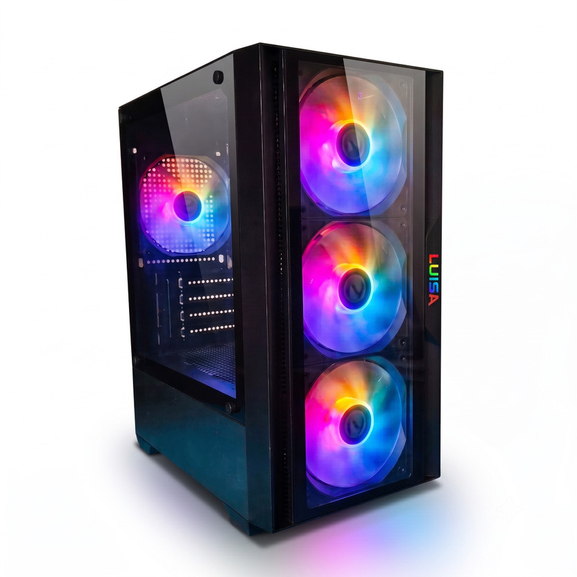 LUISA GAMEING CORA G i5-3470-16GB RAM-256GB SSD-500GB HDD Intel® Core™ i5 3470 Processor (16 GB RAM/Intel® HD Graphics 2500 Graphics/500 GB Hard Disk/256 GB SSD Capacity/Windows 10 (64-bit)) Gaming Tower with MS Office