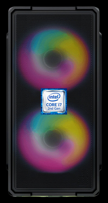 LF Intel Core i7-2600 [4 Cores, 8 Threads, 8MB Cache, Up to 3.80 GHz] [DXK-N5] Intel® Core™ i7 - 2600 Processor | Gaming PC | RGB-Majesty-N5 (8 GB RAM/Intel® Ultra HD 4K Graphics/256 GB SSD Capacity/Windows 11 Pro) Gaming Tower with MS Office