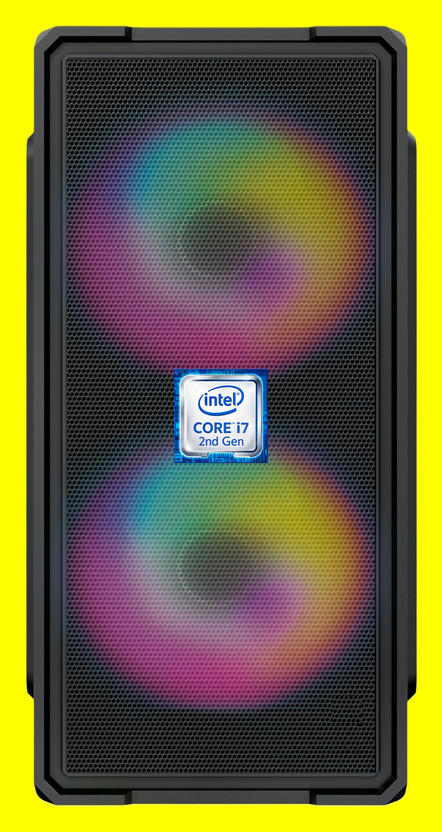 MSARUNA Intel® Core™ i7-2600 Quad Core Processor [8MB Cache, 3.40 GHz] [CFG-N5] Intel Core i7 - 2600 Processor | Gaming PC | RGB-Majesty-N5 (8 GB RAM/Intel HD Graphics/256 GB SSD Capacity/Windows 11 Pro) Gaming Tower with MS Office