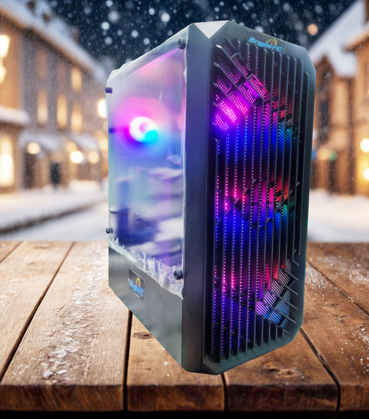BrightPC BRPC_GAMING CPU 4th Generation Intel® Core™ i5 Processors (16 GB RAM/Nvidia GT730 Graphics/1 TB Hard Disk/256 GB SSD Capacity/Windows 11 Home (64-bit)/4 GB Graphics Memory) Gaming Tower with MS Office
