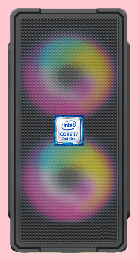 ODPRIDE Intel® Core™ i7-2600 Processor [8MB Cache, 3.40 GHz] [AIM-N5] Gaming PC with RGB Fans | Intel® Core™ i7 - 2600 Processor (8 GB RAM/Intel® UHD Graphics/256 GB SSD Capacity/Windows 11 Pro) Gaming Tower with MS Office