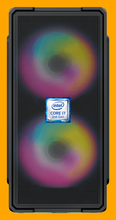 KL GOLD Intel Core i7-2600 Processor [8MB Cache, 3.40 GHz] [CFC-N5] Intel® Core™ i7 - 2600 Processor | Gaming PC | RGB-Majesty-N5 (8 GB RAM/Intel® Ultra HD 4K Graphics/256 GB SSD Capacity/Windows 11 Pro) Gaming Tower with MS Office