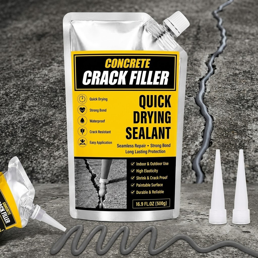 Jiyancreation Quick Dry Concrete Crack Filler 500g Adhesive(500 g)
