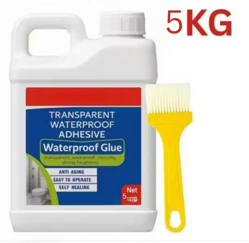 STYLEORIANS Waterproof Glue Clear Gel Bathroom Roof Top Concrete No Leak Adhesive (5 KG)) Crack Filler(5 kg)
