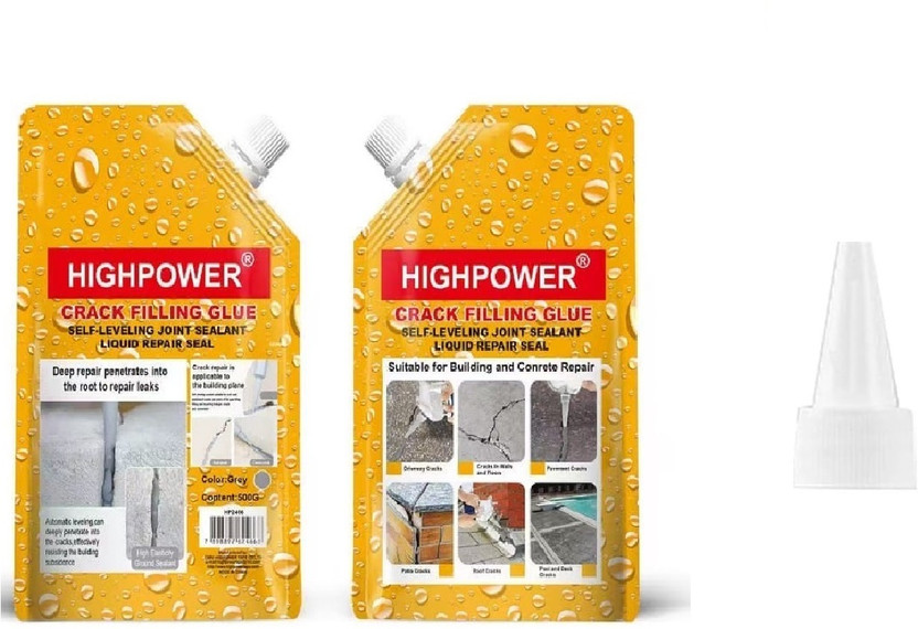 Clefairy Crack Filler Concrete Repair, Waterproof Caulking Cement Crack Filler Crack Filler(500 g)