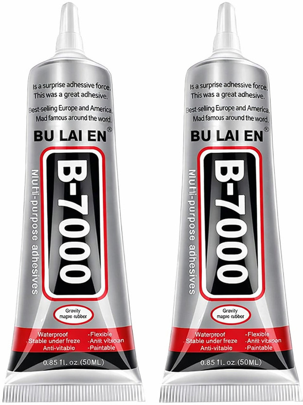Jinita B7000 Multipurpose Adhesive Glue – 2 Pack (50ml Each) Adhesive(100 ml)