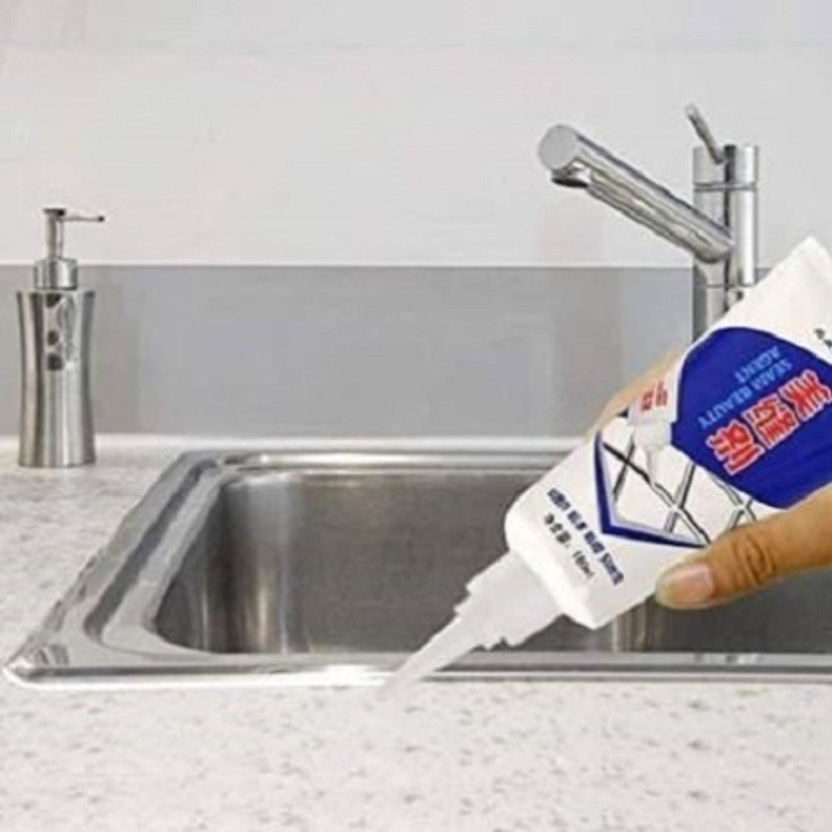 Glocal Web Tiles Gap Filler for DIY Home Tiles, Sink, Wall Gaps Repair Filler Paste X8 Adhesive(180 ml)