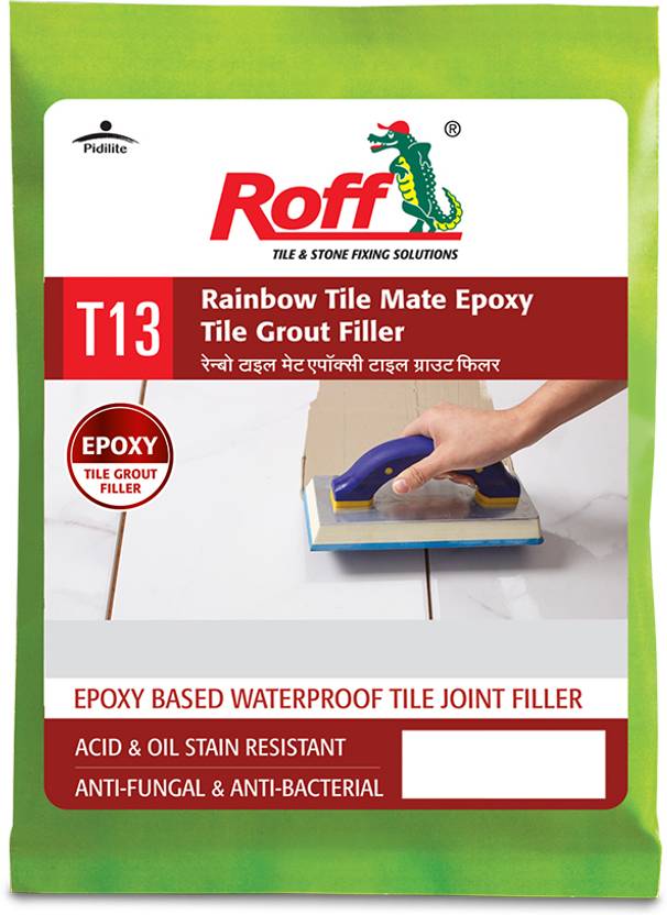 Pidilite Roff Rainbow Tile Mate Epoxy,738 Gm Lily White,Base+Hardener