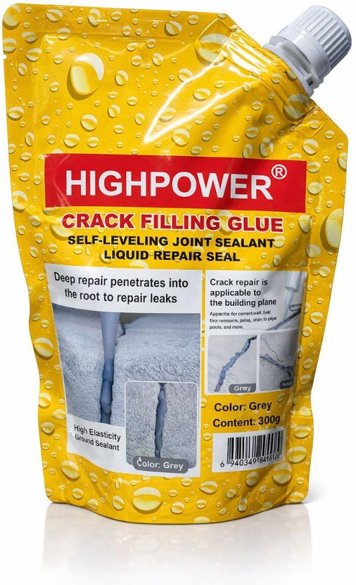 PRANSHIV Crack Filling Glue, Concrete Crack Filler Sealant, High Elasticity Cement Crack Crack Filler(301 g)