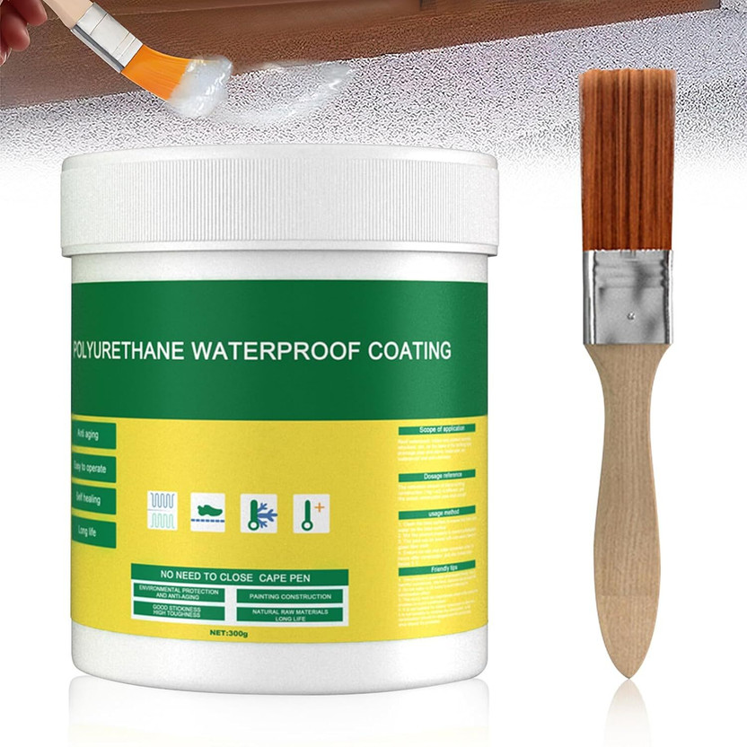 Hoaxer Slab Concrete Crack Waterproofing Caulking Glue for Concrete, Concrete Sealer Crack Filler(300 ml)