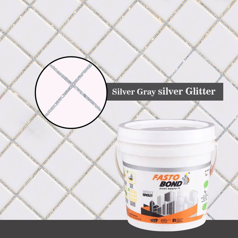 Fastobond Silver Glitter Epoxy Tile Grout 3 Components Crack Filler Price in India Buy