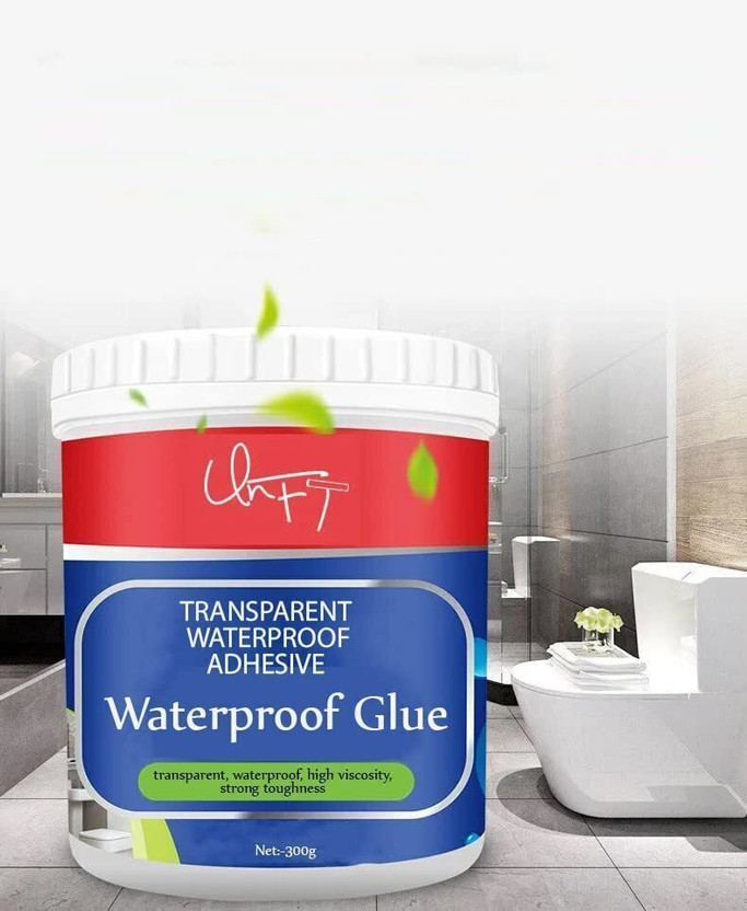 STORE MMART Waterproof Crack Seal Glue 300g with brush Leaking Sealant Crack Waterproofing Adhesive(300 g)