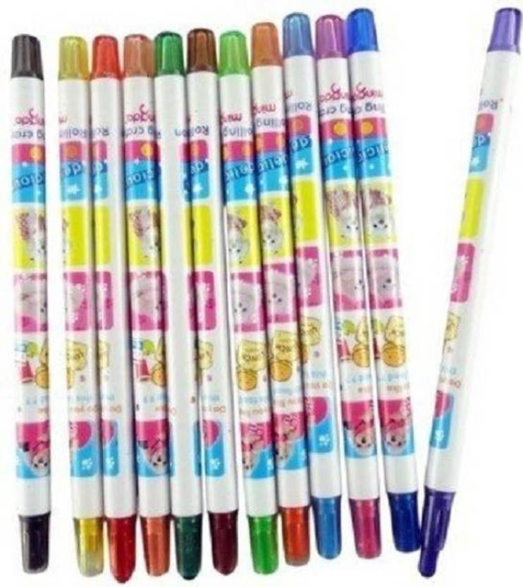 Chiisen Cartoon Printed Rolling Crayons Twistable