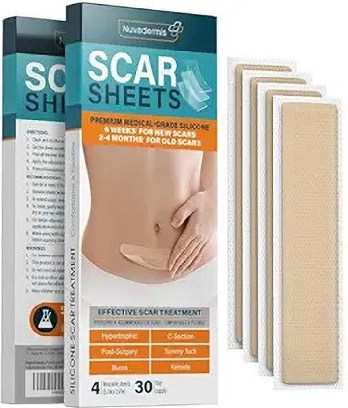 BIGMOTHERS Scar Removal For Keloid, C Section, Post Surgery & Acne Scars Sheets Bandage Crepe Bandage(1.57 cm)