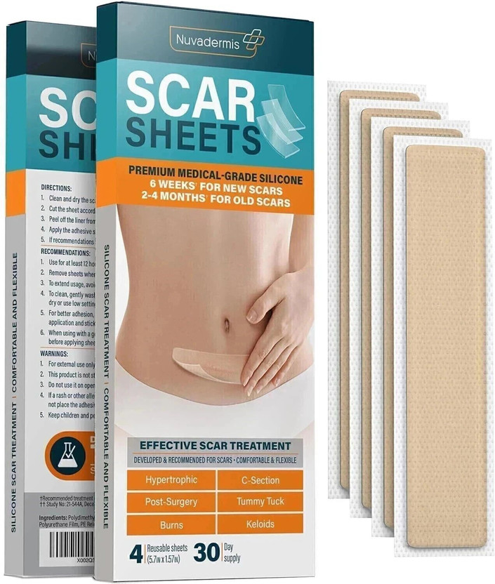 Lonien Scar Removal For Keloid, C Section, Post Surgery & Acne Scars Sheets Crepe Bandage