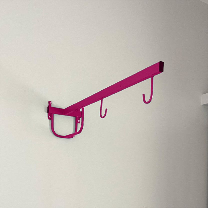 MINIKIDZ New Born Baby Wall Cradle Iron Hanger, Wall Hanger for Baby(Screws not included)(Pink)