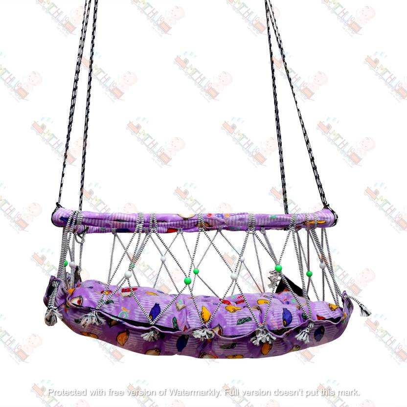 Mt hub Purple dolphin Baby Sleeping Swing / Hanging Jhula/Baby Cradle Swing Swings Price in