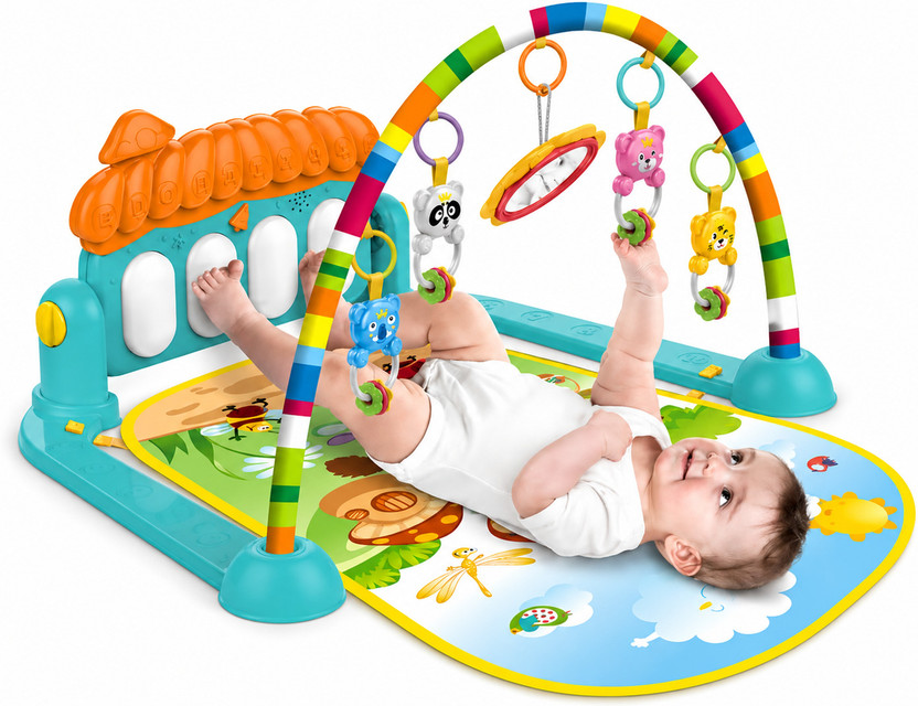 Learn With Fun Play Gym & Mat for Babies Infant New Born Baby Gifts Rack(Multicolor)